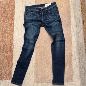 rag & bone Dark Blue Skinny Jeans